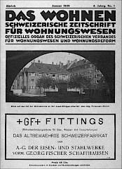 Geschichte Wohnbaugenossenschaften Schweiz - 1926